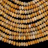 Natural Topaz Jade Beads Strands G-L635-A16-4x2mm-5
