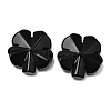 Natural Obsidian Carved Clover Display Decorration GG-CBA6D08-D06-1