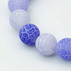 Natural Crackle Agate Beads Strands G-G055-8mm-7-2