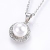304 Stainless Steel Pendant Necklaces X-NJEW-H486-16P-1