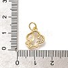 Rack Plating Brass Micro Pave Cubic Zirconia Pendants KK-H508-28G-12-3