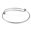 Tarnish Resistant Adjustable 316 Surgical Stainless Steel Expandable Bangle Making MAK-M188-02-2