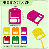 30Pcs 6 Colors Acrylic Floss Bobbin AJEW-FH0008-68-2