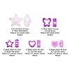 200Pcs 5 Styles Transparent Acrylic Beads TACR-FS0001-54D-4