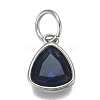 304 Stainless Steel Cubic Zirconia Pendant ZIRC-P080-B11-1