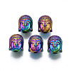 Rack Plating Rainbow Color Alloy Beads PALLOY-S180-347-1