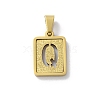 304 Stainless Steel Alphabet Pendants STAS-S152-01G-Q-1