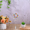 1Pc Colorful Glass Beaded Woven Net Suncatchers AJEW-CY0001-95D-4