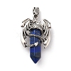Natural Lapis Lazuli Pointed Pendants G-B042-04P-52-1