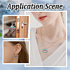 6Pcs 3 Colors Glass Seed Beaded Pendants PALLOY-GO00026-7