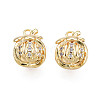 Brass Micro Pave Cubic Zirconia Charms KK-N231-239-1