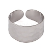 304 Stainless Steel Open Cuff Rings for Women RJEW-G285-69P-2