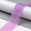 Transparent Gradient Color Glass Beads Strands GLAA-G101-2mm-15-4