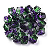 Two Tone Transparent Spray Painted Acrylic Beads ACRP-T005-26E-2