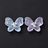 Transparent Frosted Acrylic Beads X-OACR-P013-32M-4