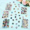 30Pcs Rainbow Iridescent Printed Opaque Acrylic Beads OACR-FS0002-58C-01-6