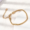 304 Stainless Steel Link Chain Bracelets for Women BJEW-A158-02D-G-3