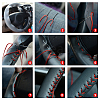DIY Hand Sewing Genuine Leather Steering Wheel Cover AJEW-WH0002-60C-5
