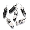 Natural Gemstone Double Terminated Pointed Pendants X-G-F295-04E-1