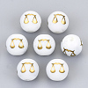 Electroplate Glass Beads EGLA-S178-11I-02-1