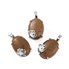 Synthetic Goldstone Pendants G-C235-03K-RS-1