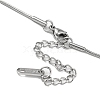 304 Stainless Steel Pendant Necklaces NJEW-G120-01GP-4