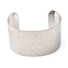 316L Surgical Stainless Steel Cuff Bangles BJEW-D454-01B-P-4