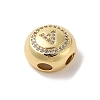 Rack Plating Brass & Cubic Zirconia Pendants KK-Z047-07G-A-RS-2