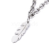 304 Stainless Steel Double Layer Necklaces NJEW-M181-04P-5
