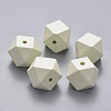 Painted Natural Wood Beads WOOD-Q040-020B-A-M-2