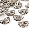 Brass Crystal Rhinestone Spacer Bars RB-T019-02A-P-1