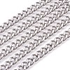 201 Stainless Steel Curb Chains CHS-L017-22A-1