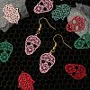 36Pcs 2 Style 430 Stainless Steel Filigree Pendants STAS-LS0001-83-6