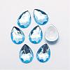 Acrylic Rhinestone Flat Back Cabochons GACR-Q010-18x25-02-1