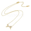 Ion Plating(IP) Golden Tone 304 Stainless Steel Enamel Bowknot Pendant Necklaces for Women NJEW-K276-07G-01-3