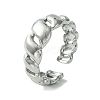 304 Stainless Steel Open Cuff Ring RJEW-L110-030P-1