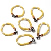 Trendy Unisex Jute Twine Woven Bracelets BJEW-L255-10-2