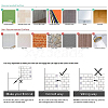 PET Self-Adhesive Mark Crystal Pattern Paper DIY-WH0223-11B-7