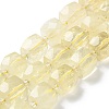 Natural Lemon Quartz(Heated) Beads Strands G-B065-A10-1