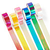 6Rolls 6 Colors PET Decorative Tape OFST-TA0001-07-1