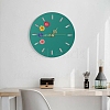 Flat Round Clock Wall Decoration Silicone Molds X-SIMO-PW0001-421-4