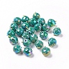 UV Plating Rainbow Iridescent Acrylic Beads OACR-A018-03E-1