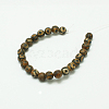 Tibetan Style 3-Eye dZi Beads G-K166-04-6mm-L2-3