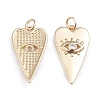 Brass Micro Pave Cubic Zirconia Pendants ZIRC-I042-01D-2