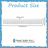 200Pcs PE Makeup Brush Protector Reusable Expandable Mesh Cover MRMJ-GF0001-51B-2