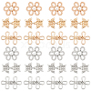 24 Sets 6 Style Alloy Snap Lock Clasps FIND-PH0005-36-1