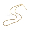 Brass Twist Rope Chains Necklace for Women NJEW-P265-15G-2