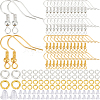 200Pcs 2 Color Brass Earring Hooks KK-SP0001-43-1
