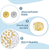 600Pcs 2 Colors Tibetan Style Alloy Beads FIND-DC0002-54-4