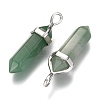 Natural Green Aventurine Double Terminated Pointed Pendants X-G-F295-04A-2